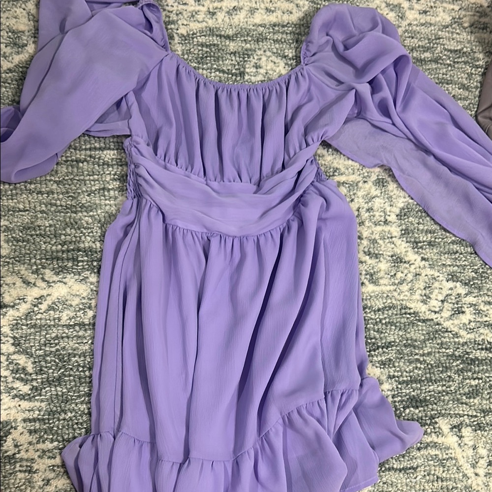 Amazon Purple Long Sleeve Dress